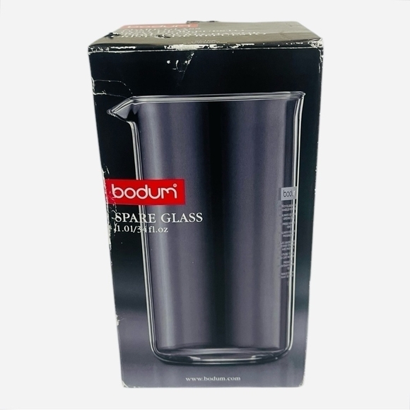 NIB BODUM French Press Coffee Maker Carafe Glass Replacement Glass - Picture 2 of 7